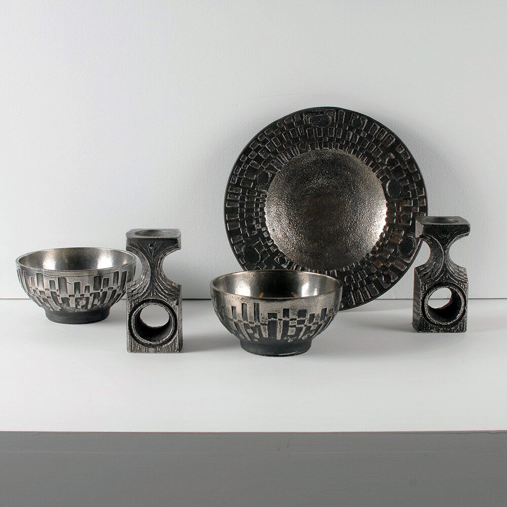 Olav Joa brutalist bowl made of cast steel
