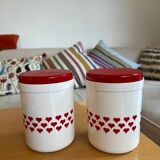1L heart boxes made in GDR vintage