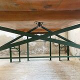 Guinguette table and its 2 benches