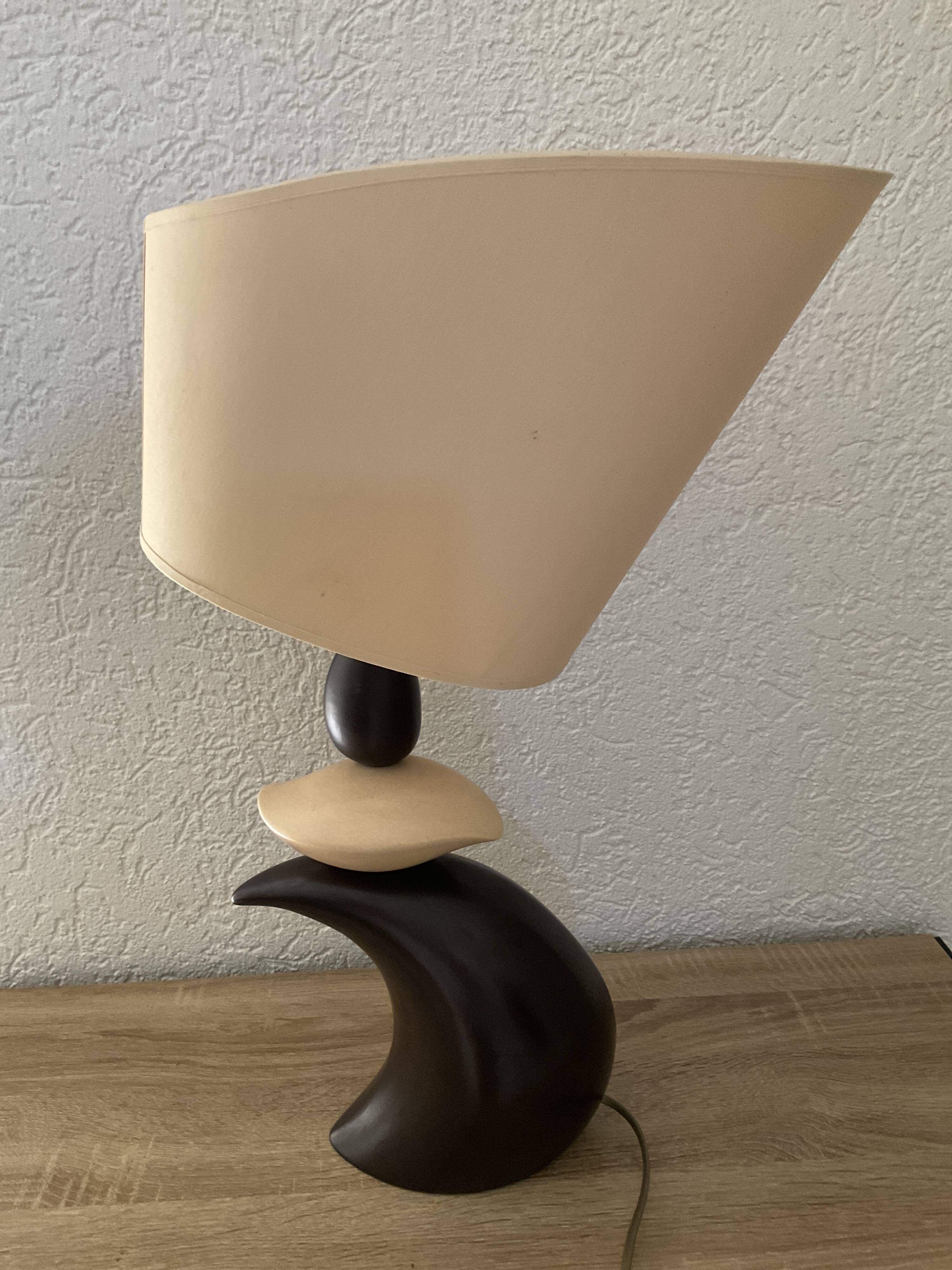 Stylised boat lamp on the wave - Louis Drimmer - 1970s