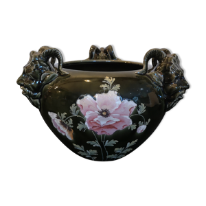 Cache pot diable et anemones Gustave