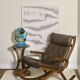 1960s Norwegian design rocking chair in teak, reference PAOLO.