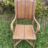 rattan cane armchair