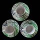 Set of 3 Limoges porcelain coffee cups Patrick Rey and Philippe Deshoulières