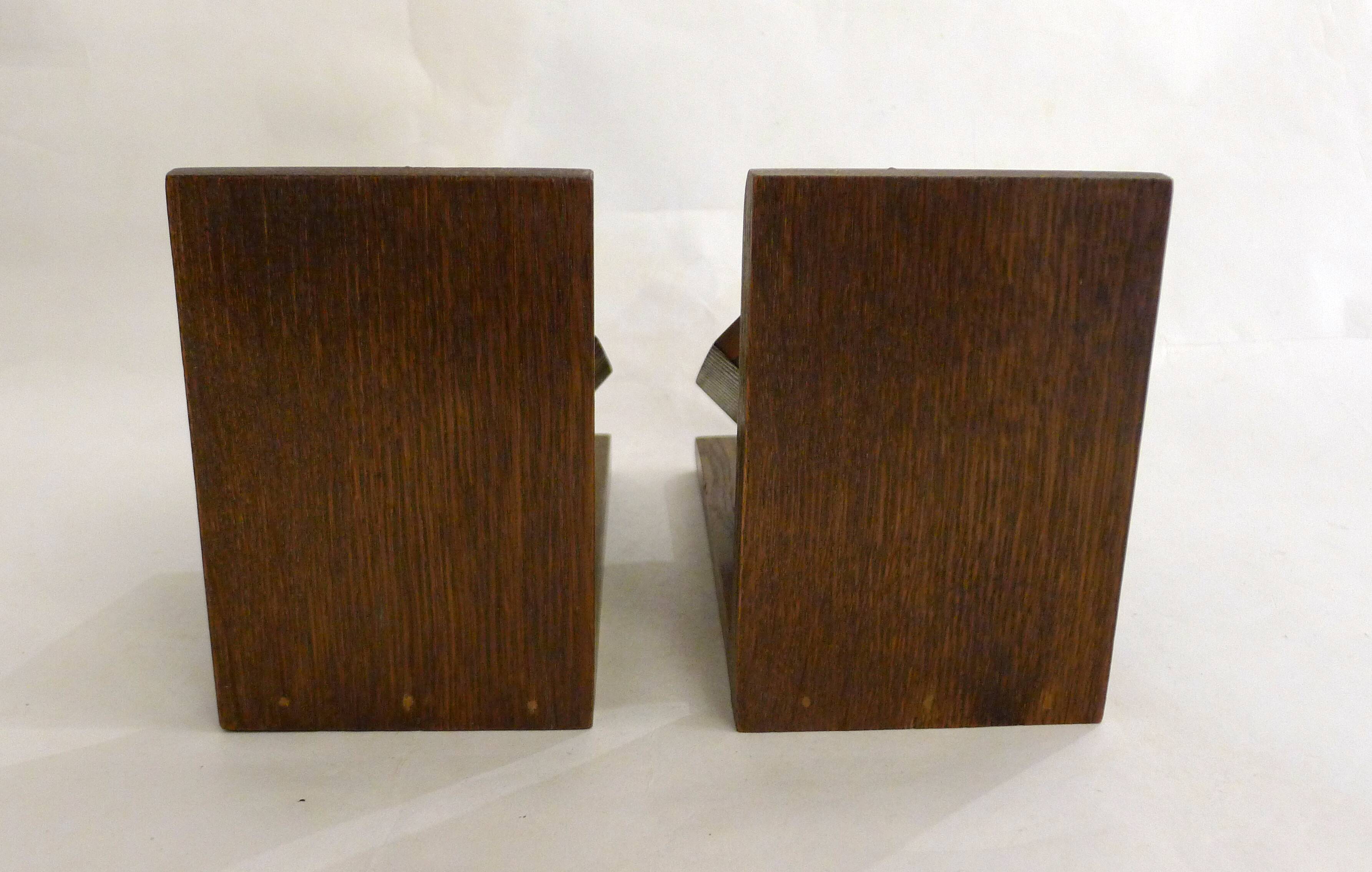 Paire de serres-livres Cubes