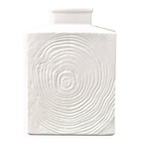 Imposing white Sgrafo Modern vase in porcelain, 1960s.