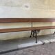 Très grand banc en fonte