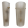 Pair of Murano Glass Wall Sconces Satin Smoke Glass and Brass, Italy