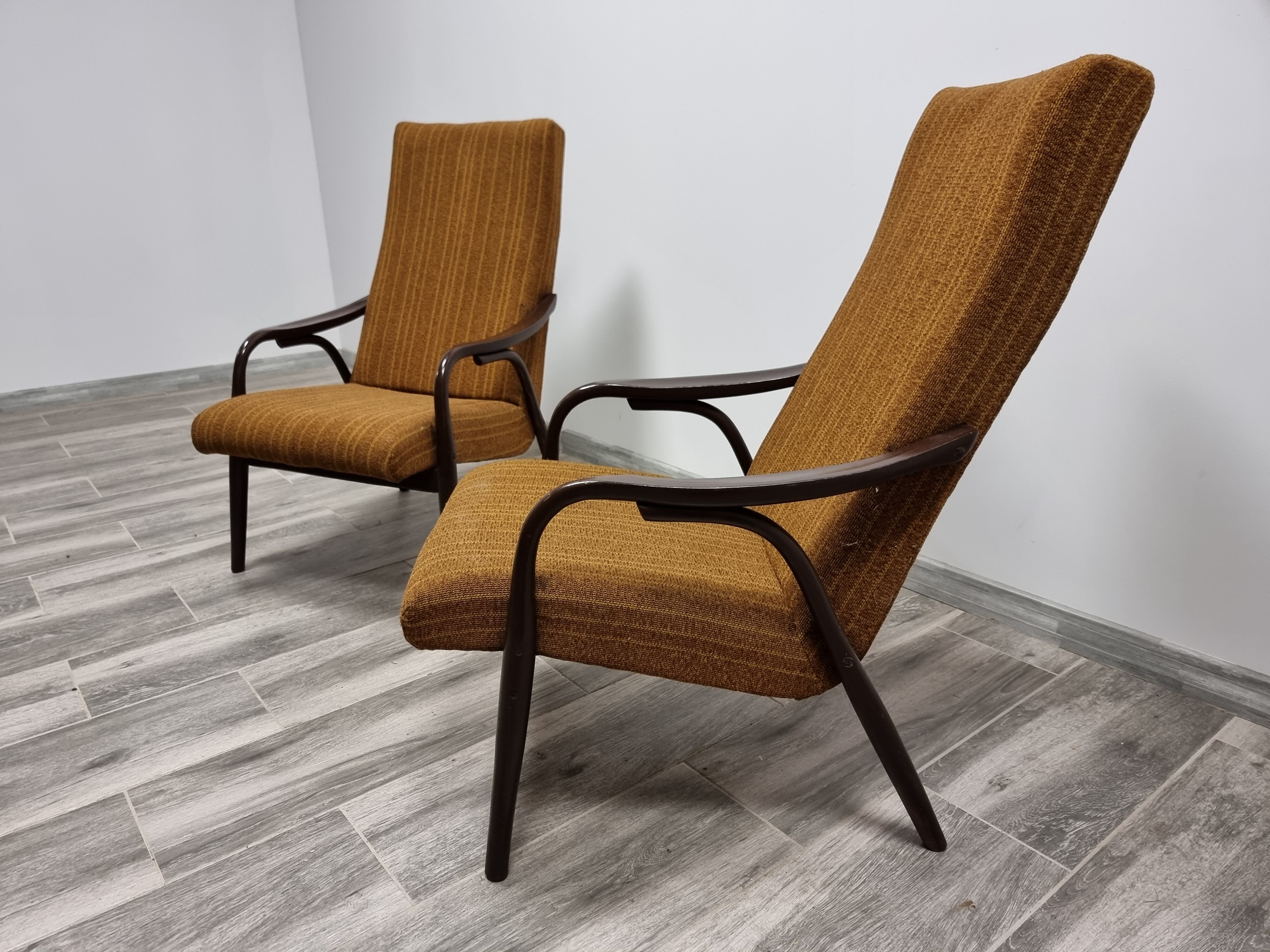 Pair of armchairs by Antonin Suman