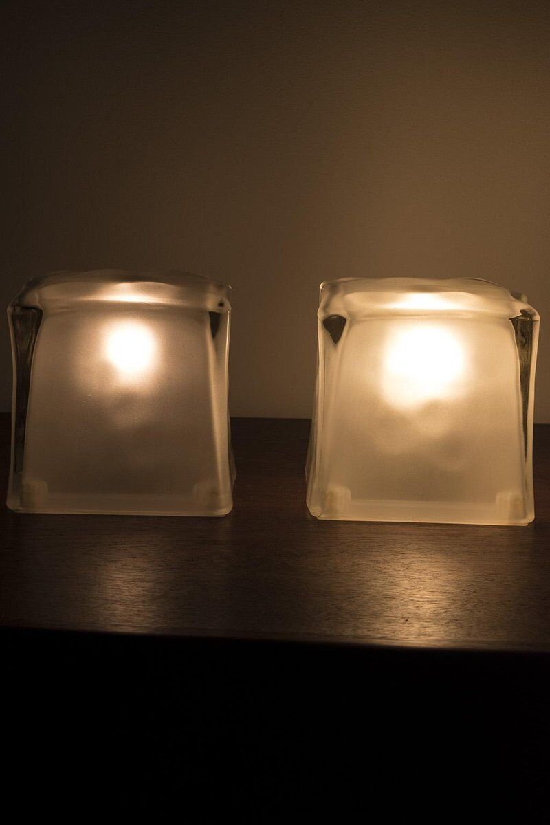 Lampes de table Iviken Ice Cube d'Ikea, ensemble de 2