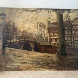 Vue d’Amsterdam signée Guildemeister