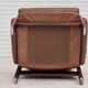 1970s, Swedish design, armchair with footstool, furniture leather.