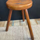 Tabouret de ferme tripode en bois