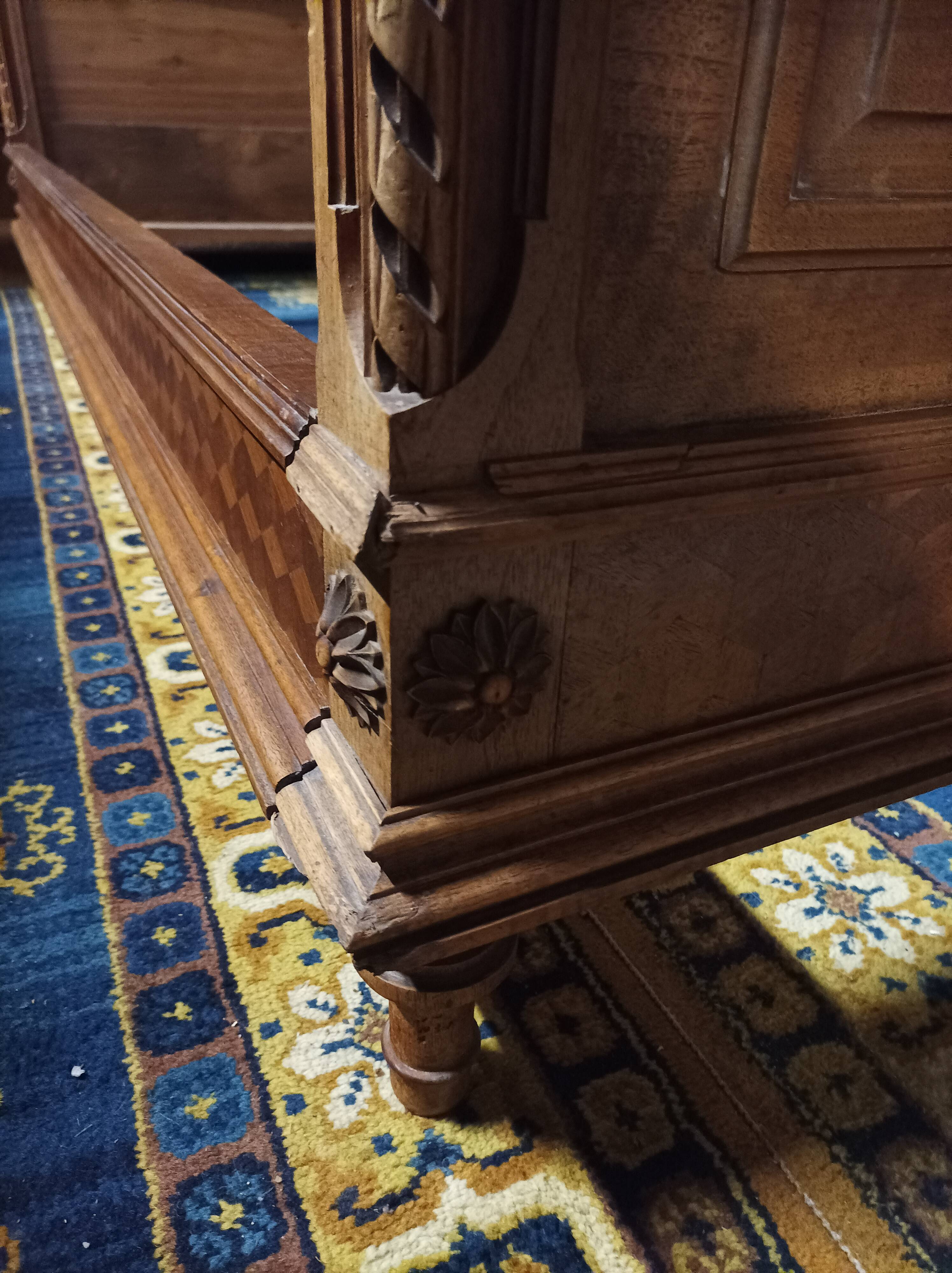 Louis XVI walnut bed