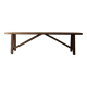 Rustic wooden bench, vintage 1960