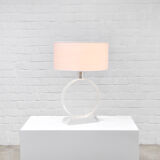 Lampe circulaire lucite vintage