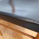 Set of 4 oak and leather chairs