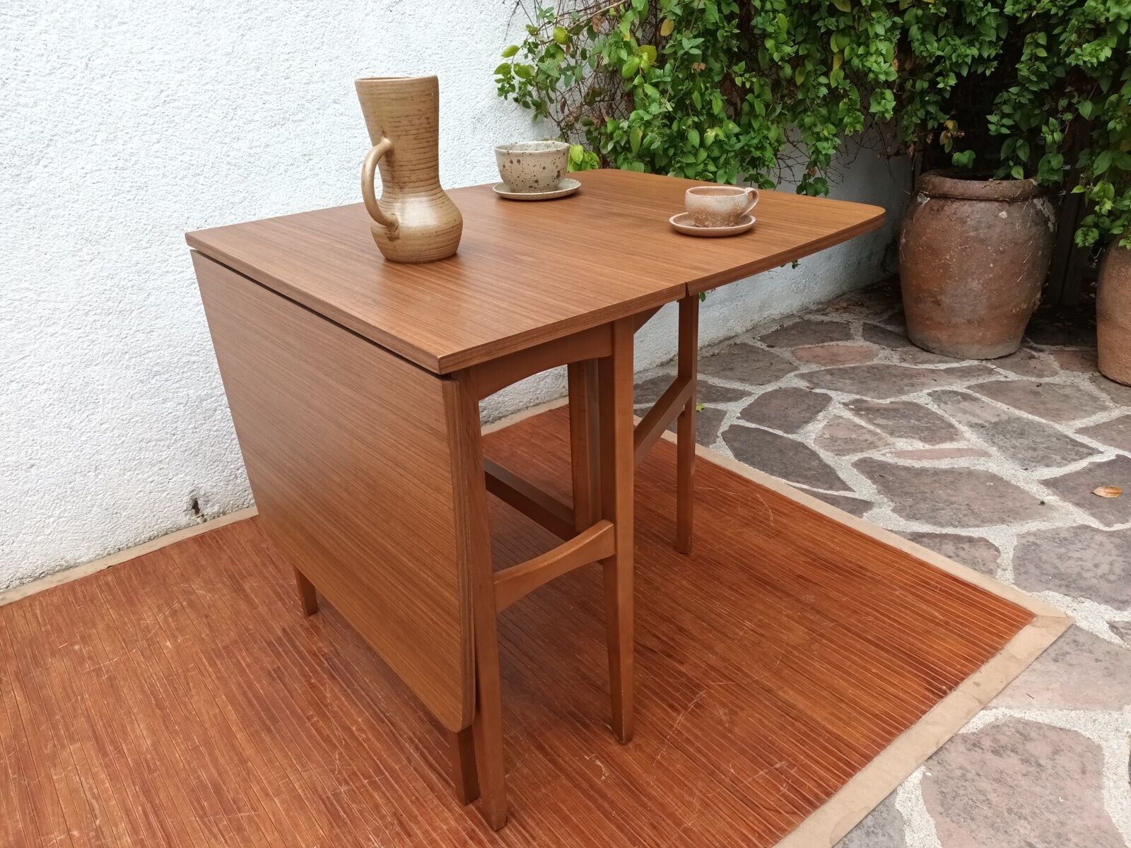 Scandinavian folding teak table