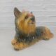 Ceramic Yorkshire Terrier lying down signed made in Italy