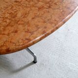 Dining table by Giancarlo Piretti for Castelli in terracotta travertine