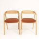 Solid oak dining chairs Set of 6