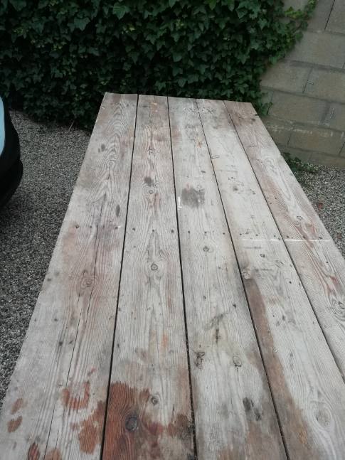 Old farm or workshop table