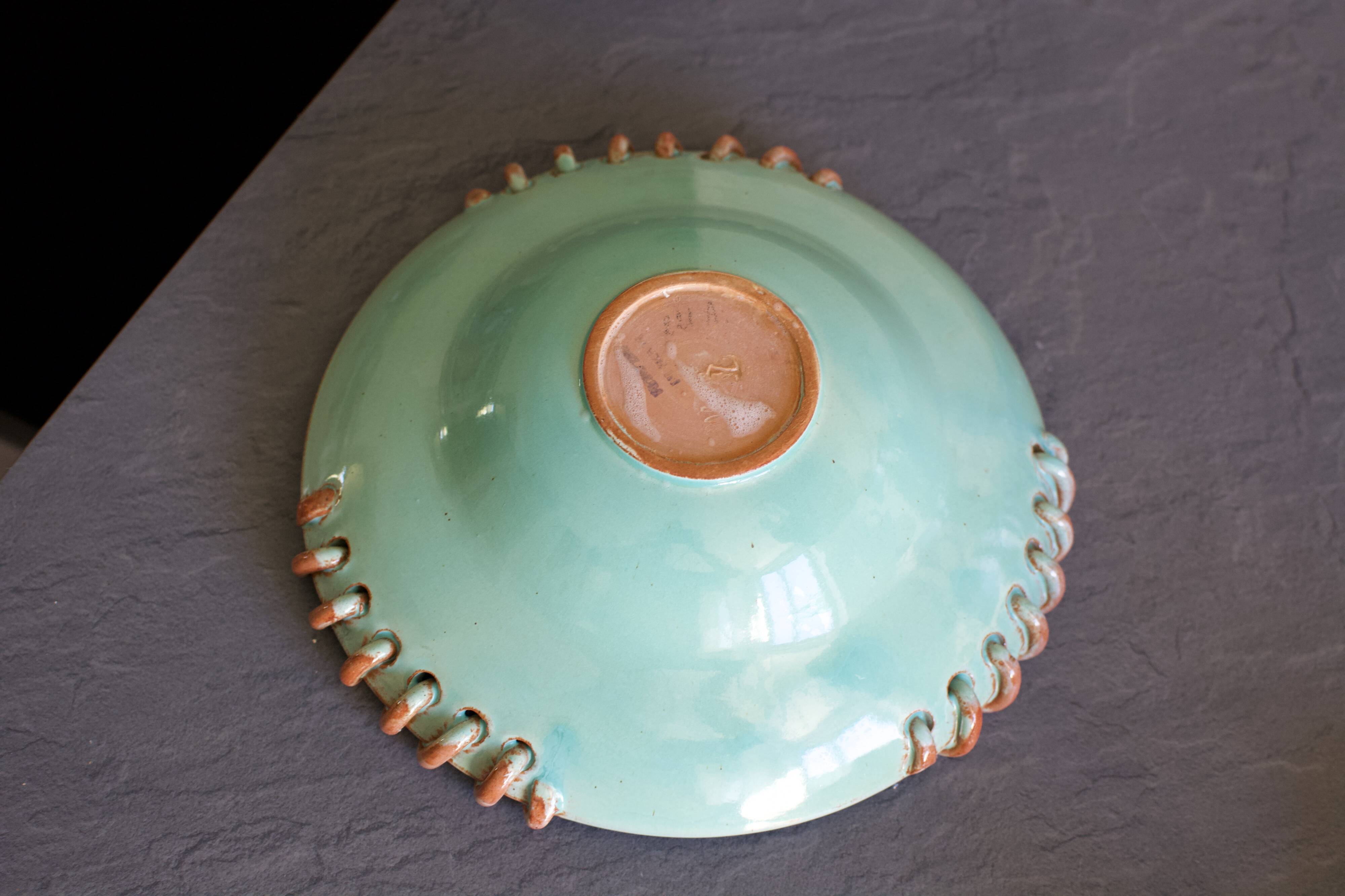 Ceramic cup signed Alexandre, Belgian