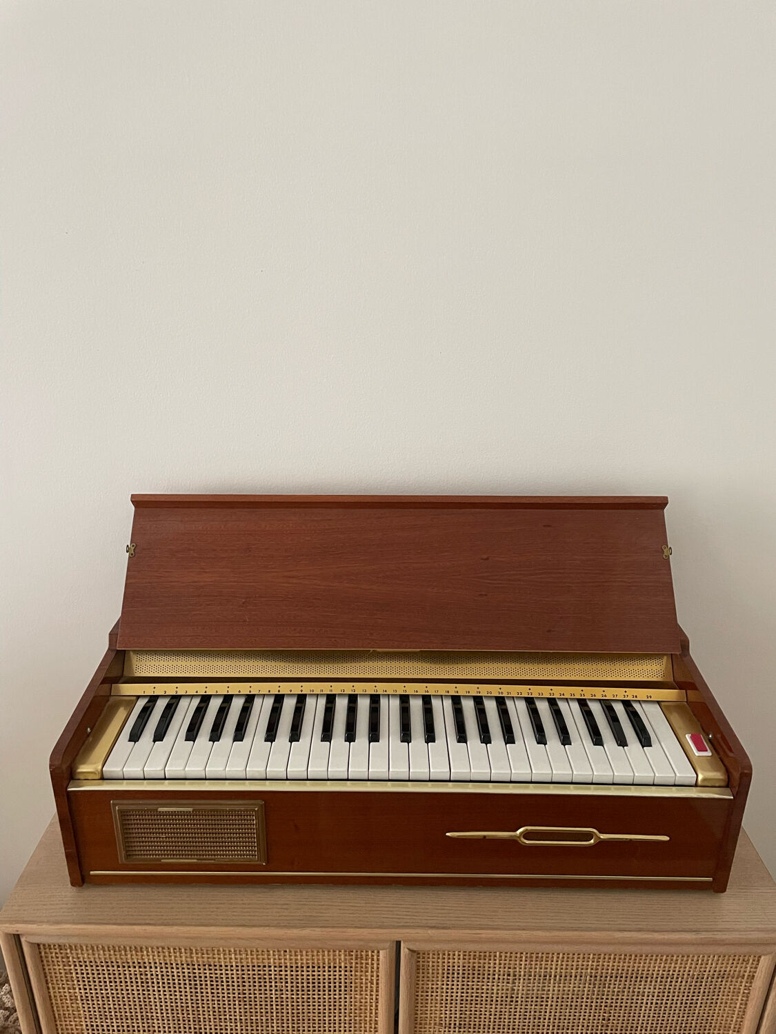 Vintage wooden piano
