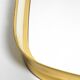 Huge Mid Century "Zier-Form" wall mirror with heavy brass frame with Label