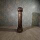 Vintage wooden column with carving