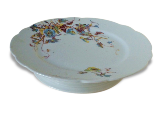 19th porcelain cake plate