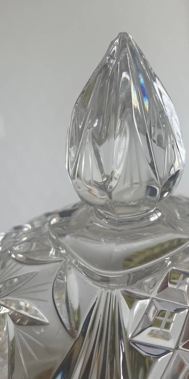 Cut crystal candy box