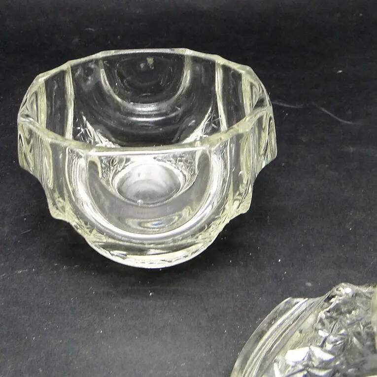 Sugar bowl, postmodern new look, glass, Poland, 1970s