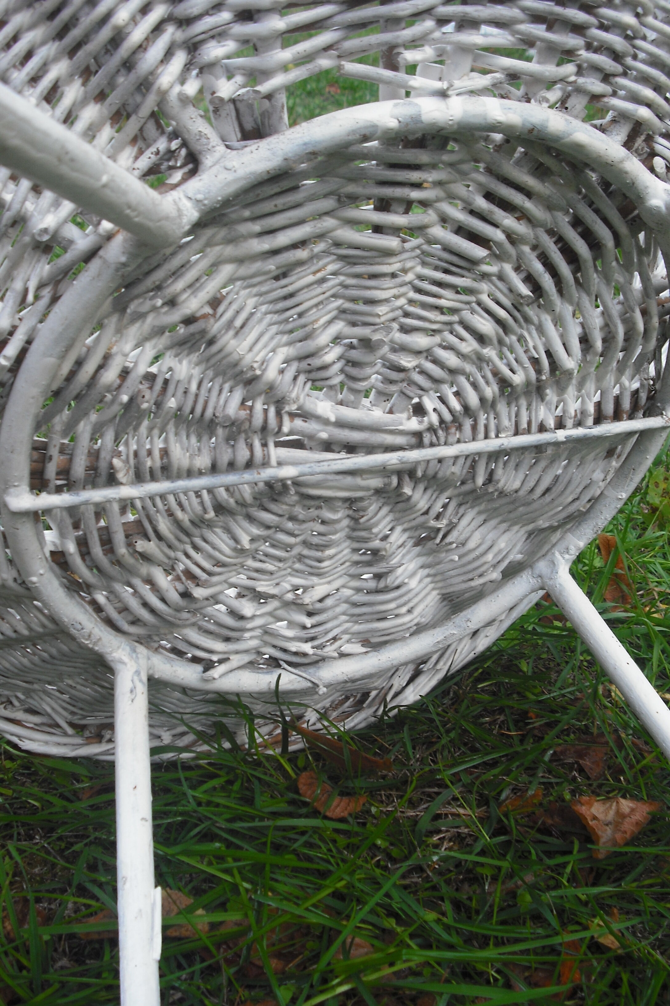 Pair of rattan basket chairs
