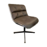 Executive chair pollock 1965 brown leather without armrest