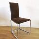 Set of 4 metal chairs and fabrics from the 80s