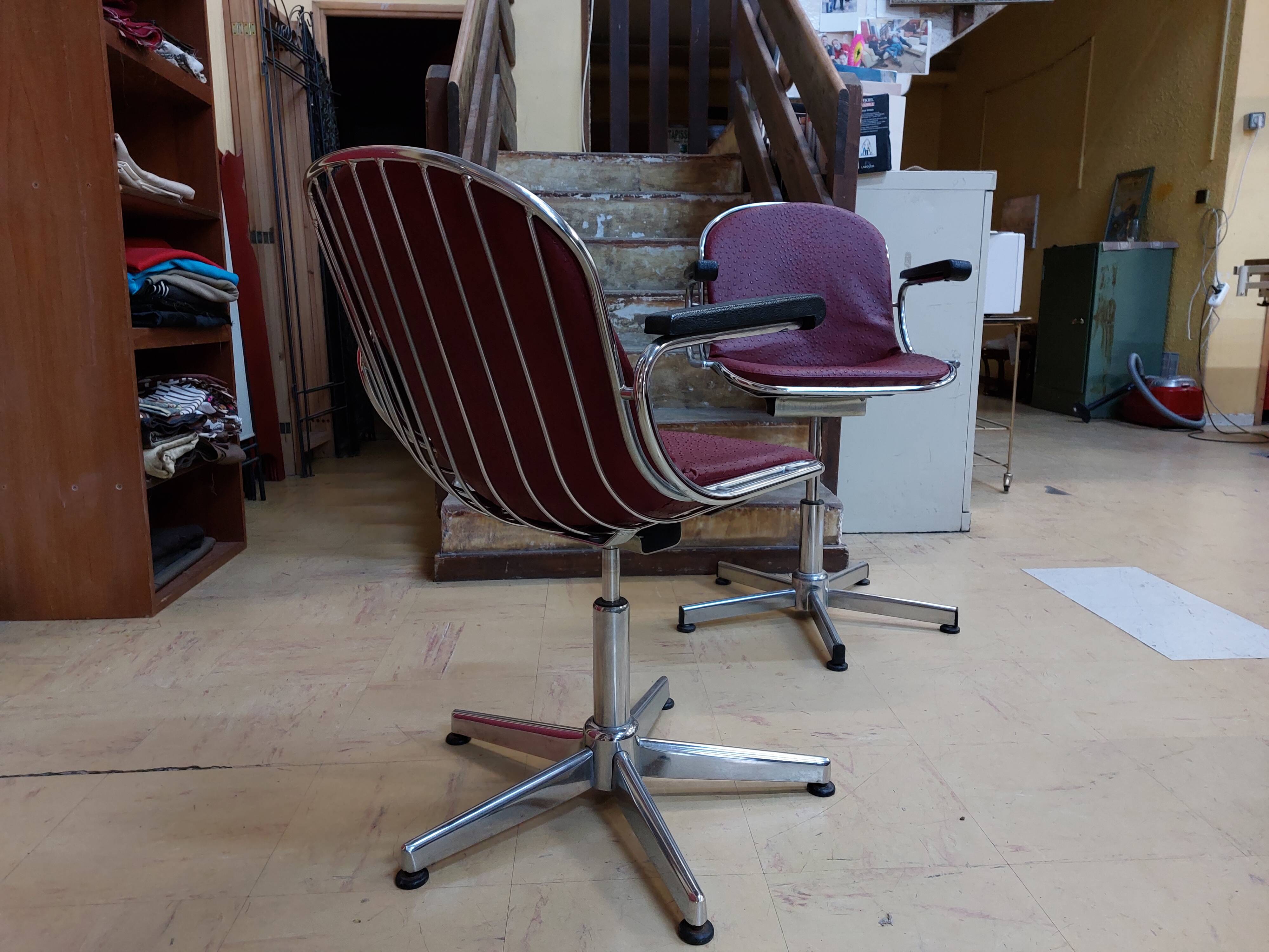 Radiofreccia swivel office chairs by Gastone Rinaldi - 1970s