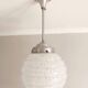 Clichy glass globe art deco pendant light