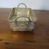 silver-plated bread basket