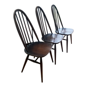 set de 3 chaises Ercol