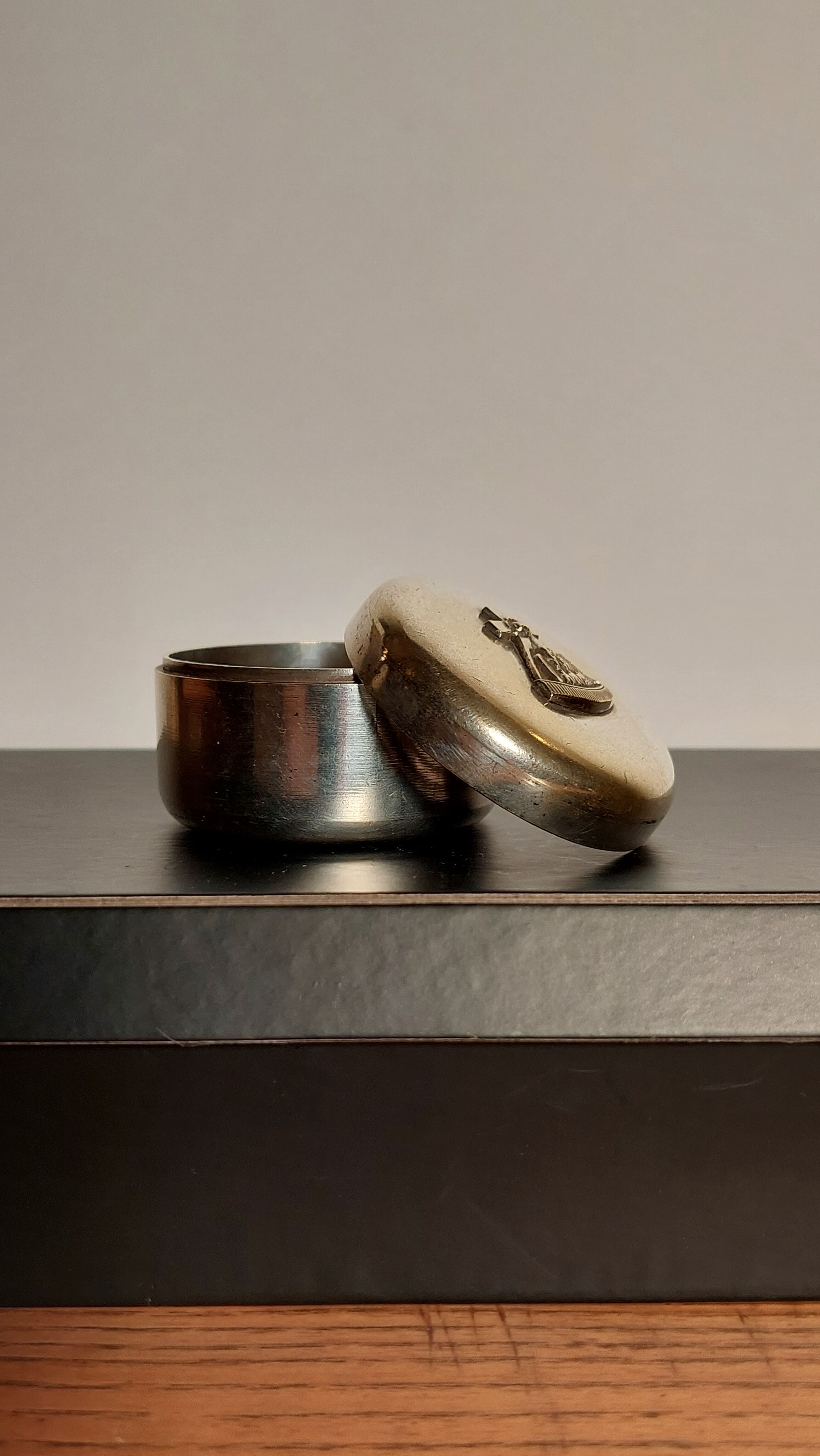 Silver bronze box freemasonry circa 1940