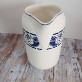 Ancien broc de toilette en faïence