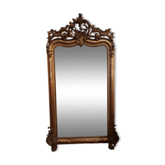 large mirror gilded fireplace eighteenth style