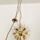 Large Floral Crystal Glass Ball Chandelier by Palwa