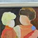 Hans Osswald (1919-1983), Swedish Figurative Abstract Painting, 1960s, Oil on Canvas
