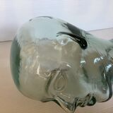 Green glass head