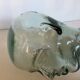 Green glass head