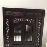 Vintage shuttered Indonesian mirror