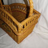 Rattan bamboo magazine holder