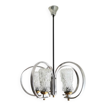 Lustre de plafond Sputnik vintage de l'ère spatiale